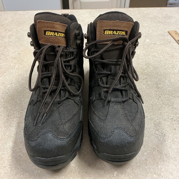 Brazos  SZ 8D Men’s Steel Toe Work Boots  Brown Lace Up NWOT - Picture 1 of 8